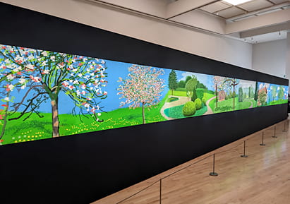 東京都現代美術館 デイヴィッド・ホックニー展 「ノルマンディーの12か月」一部