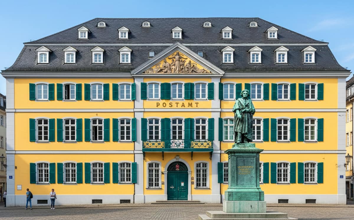 ボンのミュンスター広場のベートーヴェン像