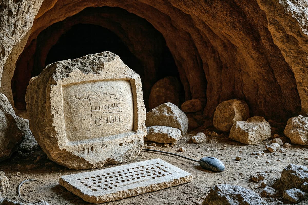 旧石器時代のパソコン